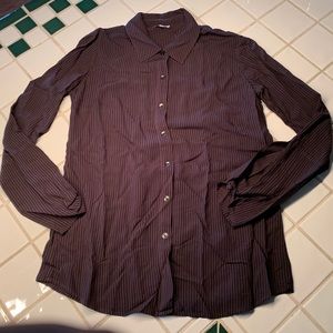 SPLENDID Striped Button Down Blouse